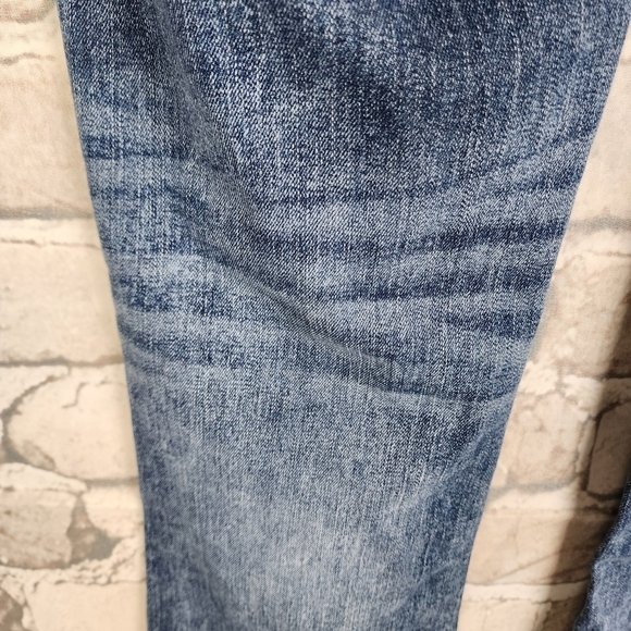 Miss Me Mini Flower Mid Rise Bootcut  Jeans Rhinestone Embellished Blue 30 x 32 - Picture 9 of 16